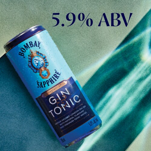 Bombay Ready to Drink Gin and Tonic Cocktail Perspective: right