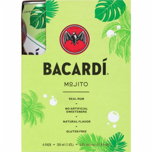Bacardi® Mojito Rum Cocktail Perspective: right