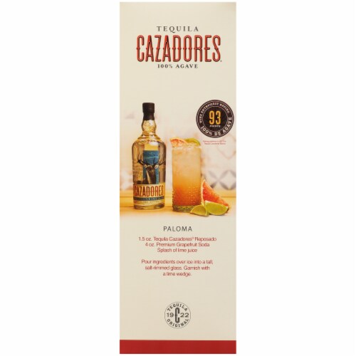 Cazadores® Tequila Reposado and Shot Glasses Perspective: right