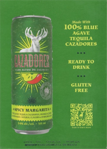 Cazadores Spicy Margarita Cocktails - 4 Count Perspective: right