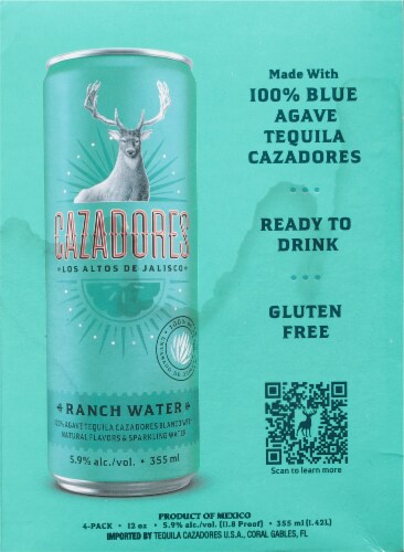 Cazadores Ranch Water Ready to Drink Cocktail Perspective: right