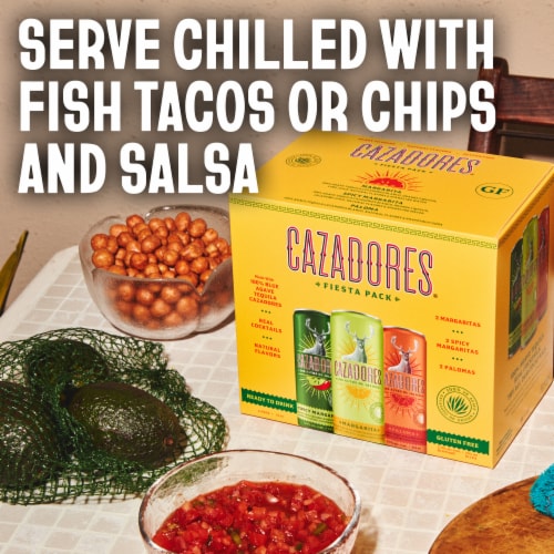 Cazadores® GlutenFree Fiesta Pack Tequila Drinks, 6 cans / 12 fl oz