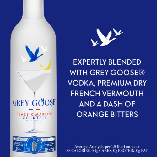 GREY GOOSE® Classic Martini Cocktail Ready to Serve Perspective: right
