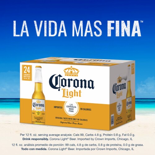 Corona Light Mexican Lager Light Beer Perspective: right