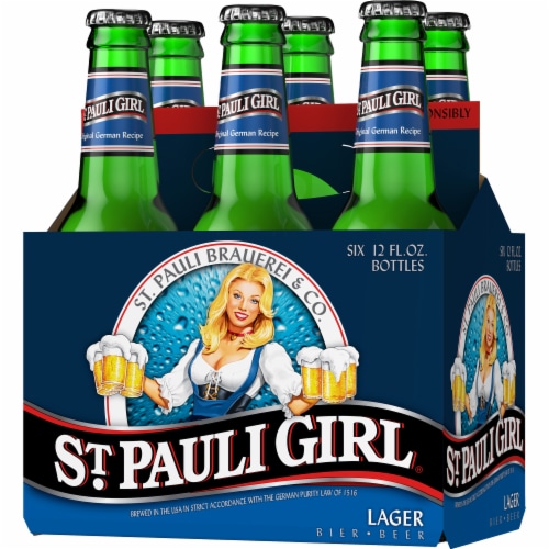 St. Pauli Girl Lager Beer Perspective: right