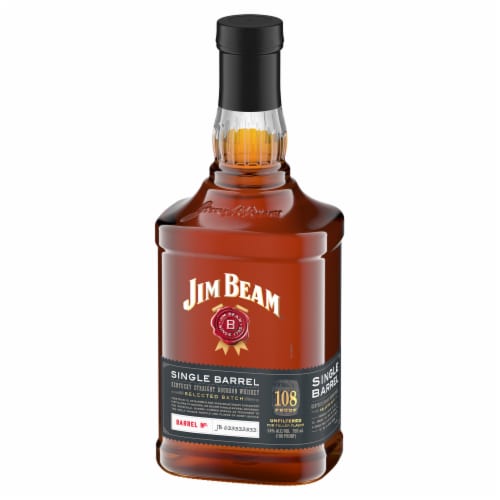 Jim Beam Single Barrel Kentucky Straight Bourbon Whiskey Perspective: right