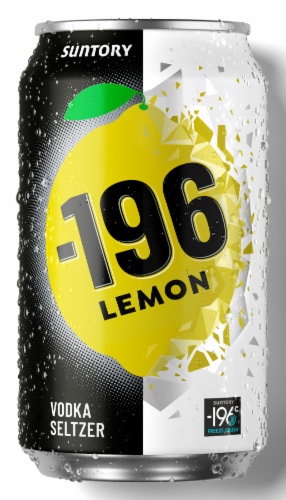 -196 Lemon Vodka Seltzer Cans Perspective: right