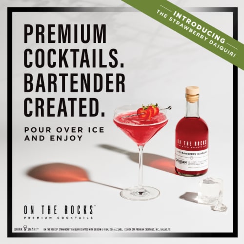 On the Rocks Cruzan Strawberry Daiquiri Perspective: right