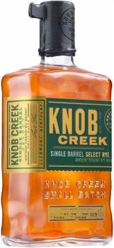 Knob Creek Single Barrel Select Straight Rye Whiskey Perspective: right