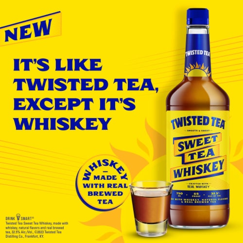 Twisted Tea Whiskey Perspective: right