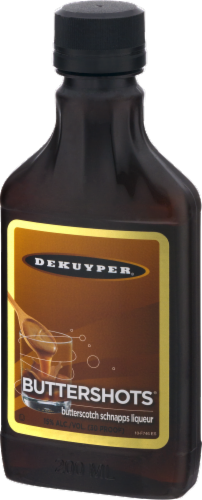 DeKuyper Buttershots Butterscotch Schnapps Liqueur Perspective: right