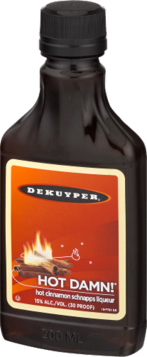 DeKuyper Hot Damn Hot Cinnamon Schnapps Liqueur Perspective: right