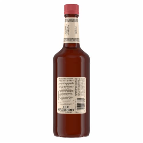 Old Overholt Straight Rye Whiskey Perspective: right