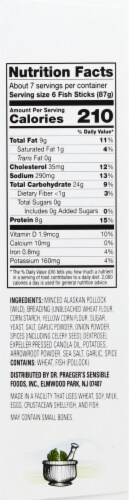 Dr. Praeger's Crunchy Breaded Fish Sticks Perspective: right