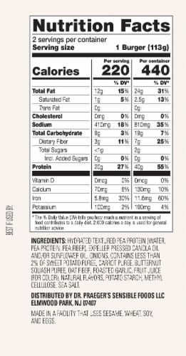 Dr. Praeger’s Meatless Perfect Burger Perspective: right