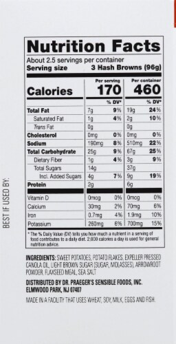 Dr. Praeger's® Gluten Free Sweet Potato Hash Browns Perspective: right