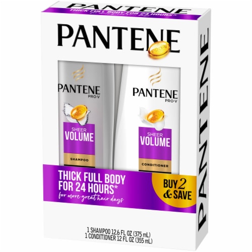 Pantene Pro-V Sheer Volume Shampoo and Conditioner Pack Perspective: right