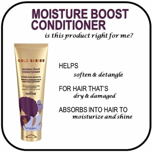 Gold Series from Pantene Sulfate-Free Moisture Boost Conditioner Infused with Argan Oil Perspective: right