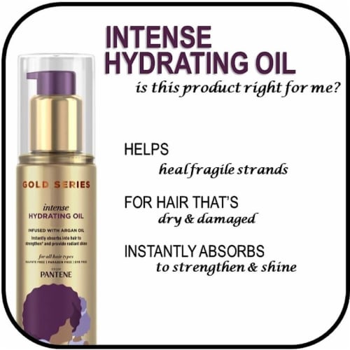 Pantene Gold Series Sulfate Free Hydrating Oil Perspective: right