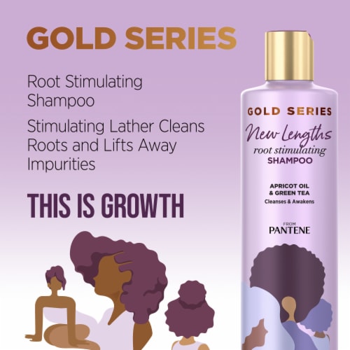Gold Series New Lengths Root Stimulating Shampoo with Apricot Oil & Green Tea Perspective: right