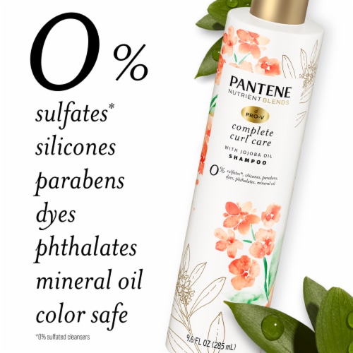 Pantene Nutrient Blends Complete Curl Care Sulfate Free with Jojoba Oil Hair Shampoo Perspective: right
