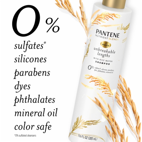Pantene Pro-V Unbreakable Lengths Rice Water Shampoo Perspective: right