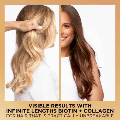 Pantene Miracles Infinite Lengths Shampoo with Biotin and Collagen Sulfate Free Perspective: right