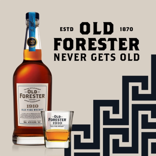 Old Forester 1910 Old Fine Whisky Kentucky Straight Bourbon Whisky Perspective: right