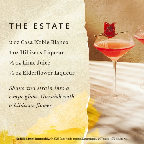Casa Noble Blanco Tequila Perspective: right