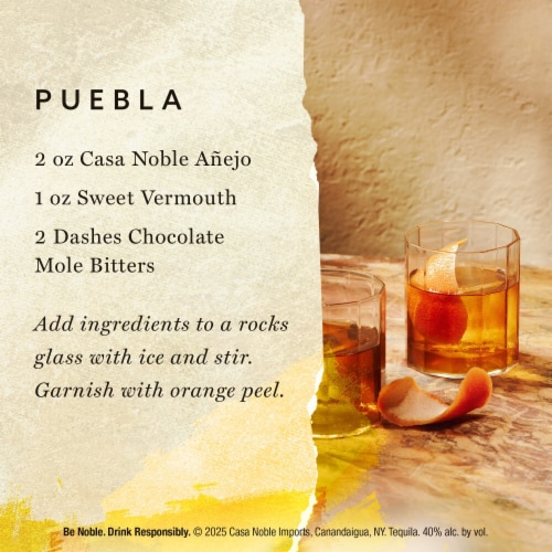 Casa Noble Anejo Tequila Perspective: right