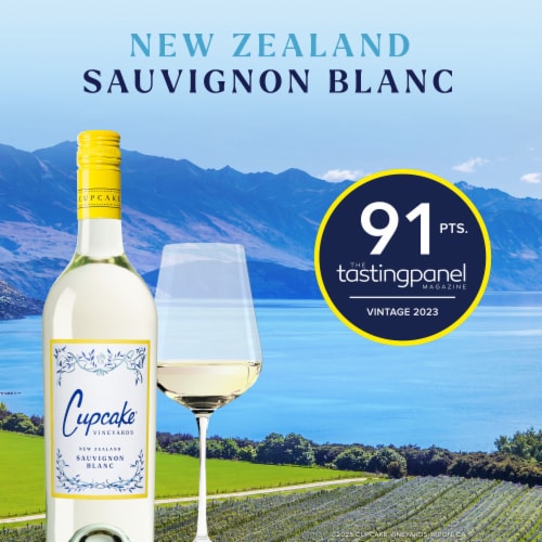 Cupcake Vineyards Sauvignon Blanc New Zealand White Wine Perspective: right