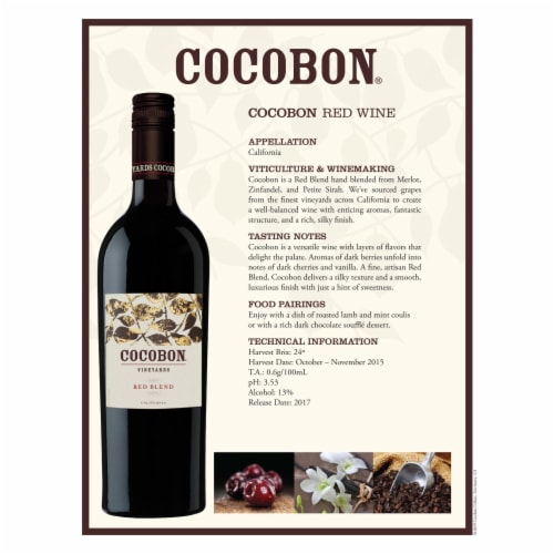 Cocobon Red Blend California Wine Perspective: right
