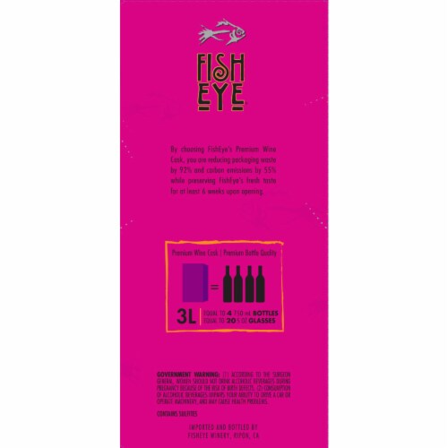 Fish Eye Pinot Noir Australia Red Wine Box Perspective: right