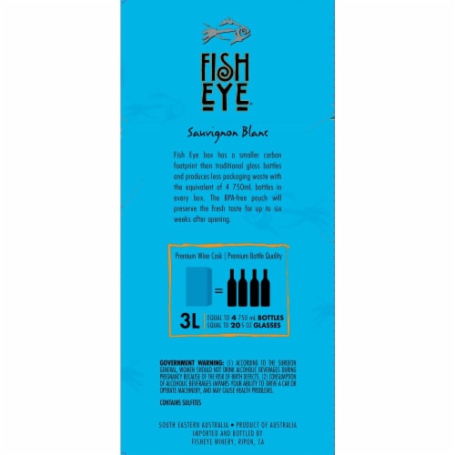 Fish Eye Sauvignon Blanc Australia White Wine Box Perspective: right