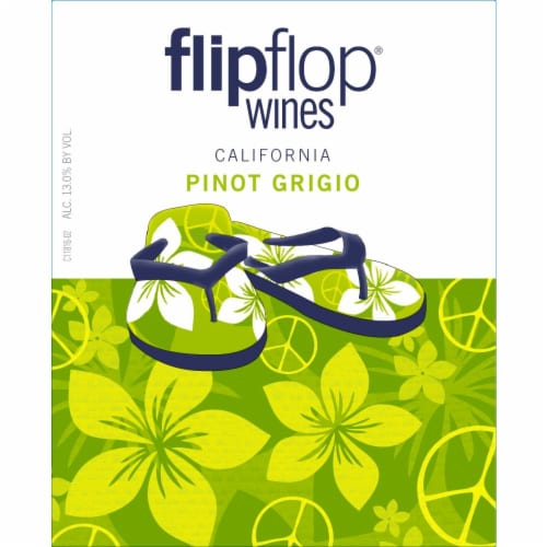 Flipflop Pinot Grigio California White Wine Perspective: right