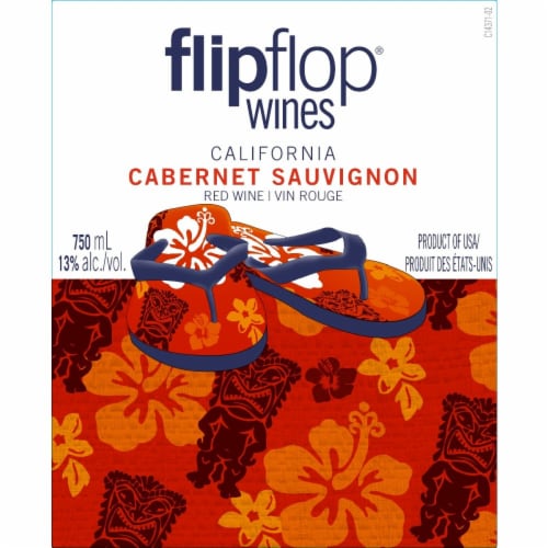 Flipflop Cabernet Sauvignon California Red Wine Perspective: right