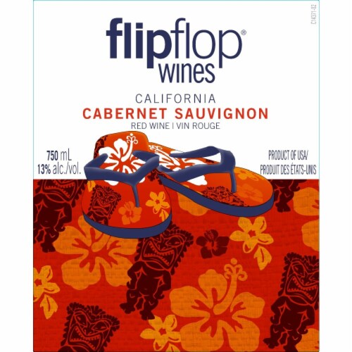 Flipflop Cabernet Sauvignon California Red Wine Perspective: right