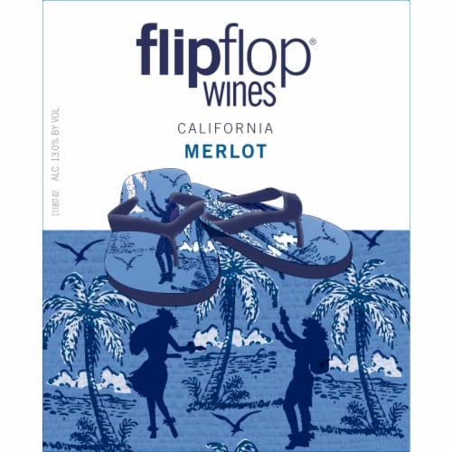 Flipflop Merlot California Red Wine Perspective: right