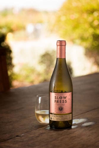 Slow Press Chardonnay White Wine Perspective: right