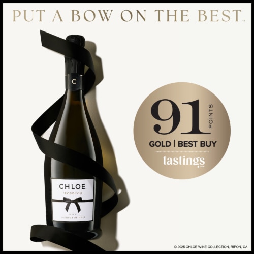 Chloe Extra Dry Glera/Prosecco Italy Sparkling Wine Perspective: right