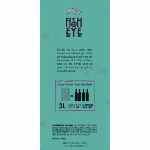 Fish Eye Pinot Grigio Australia White Wine Box Perspective: right
