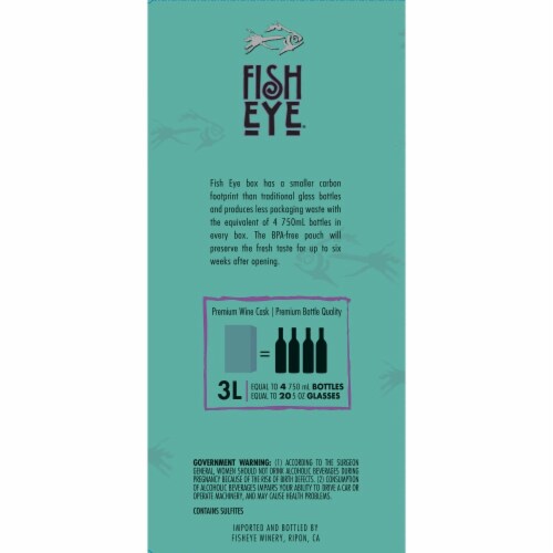 Fish Eye Pinot Grigio Australia White Wine Box Perspective: right