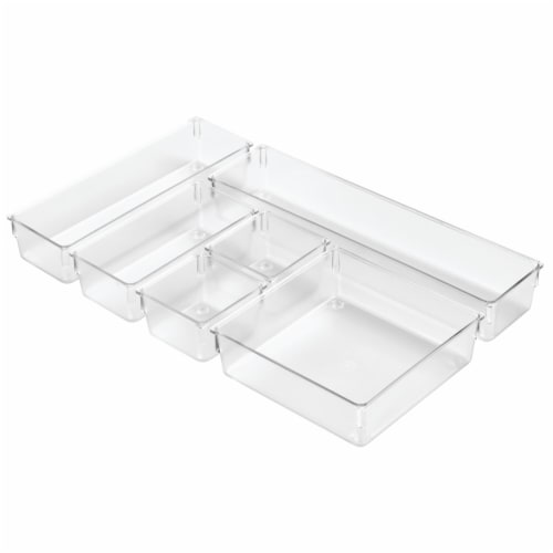 iDesign Drawer Organizer Set - Clear Perspective: right
