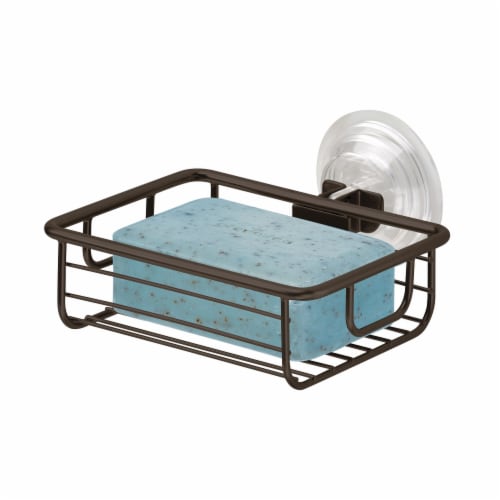 InterDesign Classico Suction Cup Soap Dish - Bronze Perspective: right