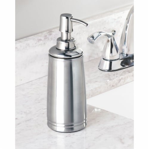InterDesign Cameo Pump Dispenser - Silver Perspective: right