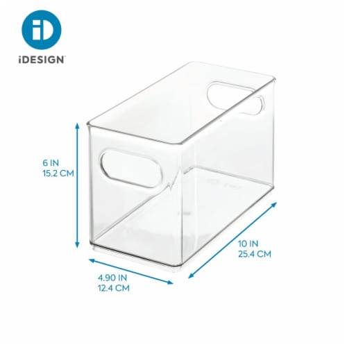 iDesign The Home Edit Narrow Pantry Bin Clear Perspective: right