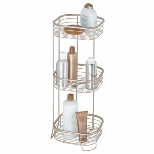 InterDesign Forma 3-Tier Shower Shelf - Bronze - Satin Perspective: right