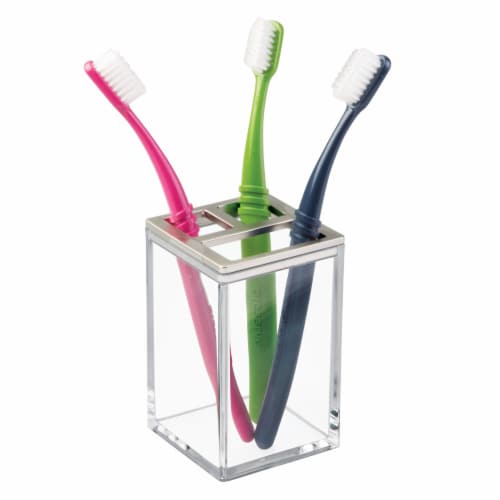 iDesign Clarity Toothbrush Holder - Clear Perspective: right