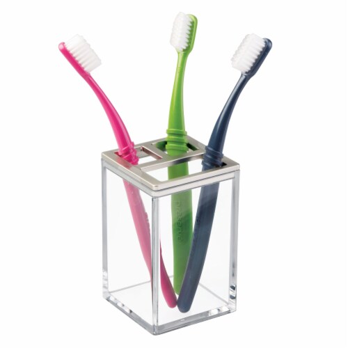 iDesign Clarity Toothbrush Holder - Clear Perspective: right