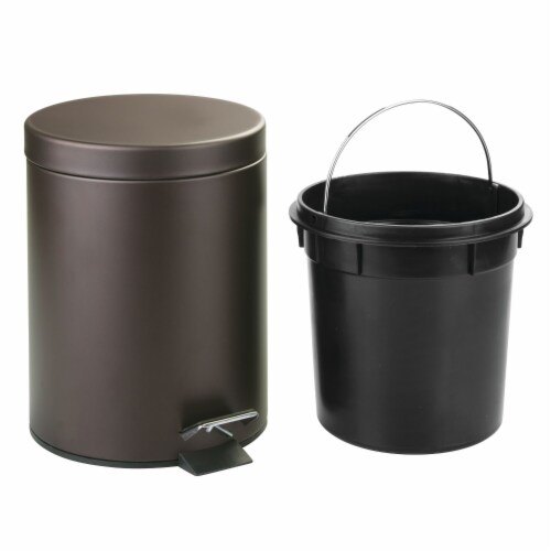 iDesign Step Can with Bucket Insert - Bronze Perspective: right